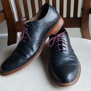 Aston Grey black oxford shoe (mens)